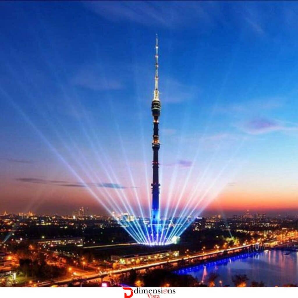 Ostankino Tower over 500 meters