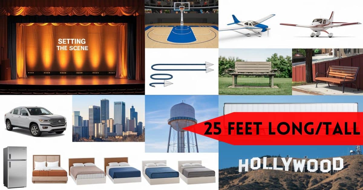 Things that are 25 feet long or tall