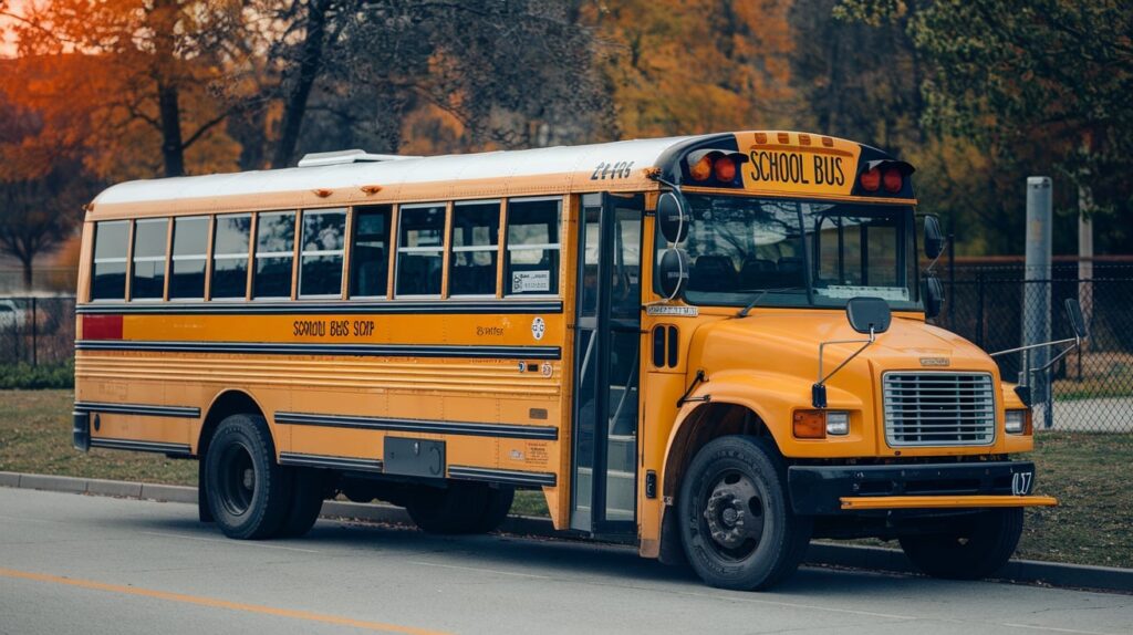 school bus10 meters long