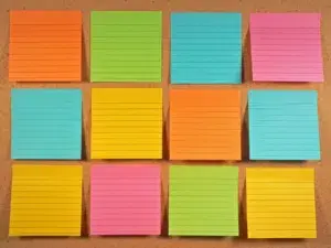 sticky notes