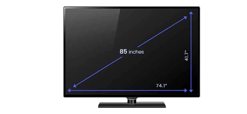 85-Inch TV Dimensions