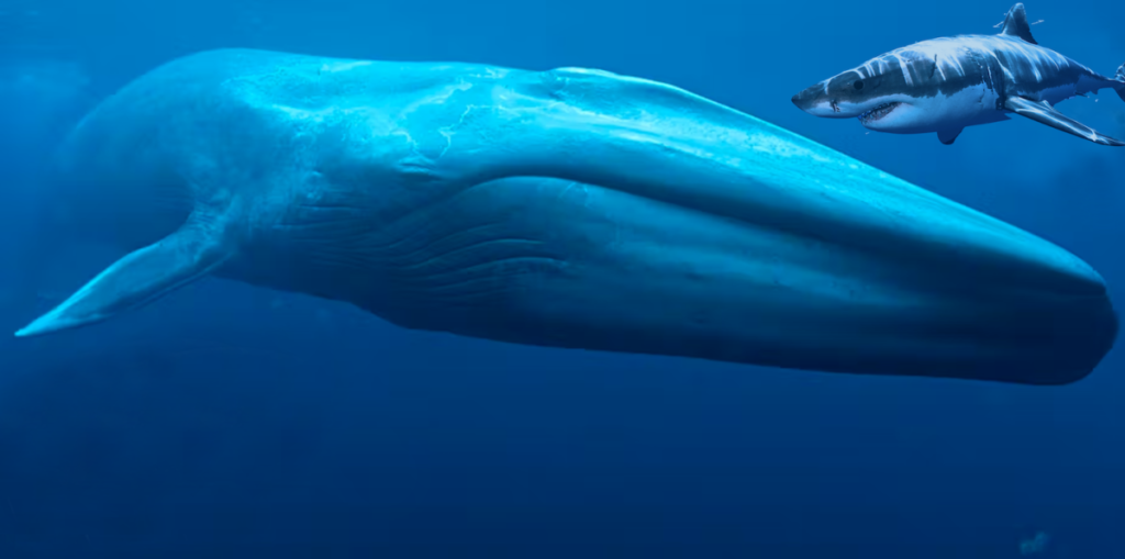 A Blue Whale's Low-Frequency Call