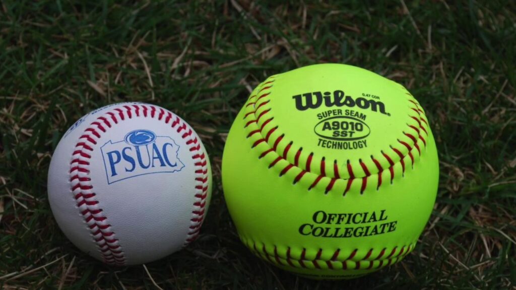 Baseball and Softball circumference of 9-9.25 inches