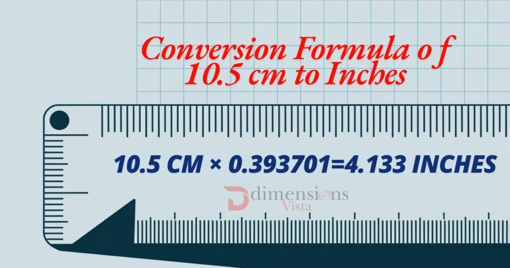 Conversion Formula OF 10.5 cm to Inches