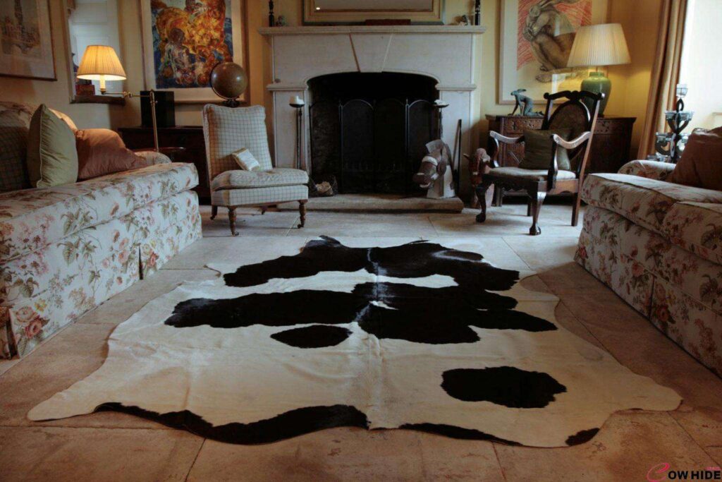 100 square feet Two Average Cowhides