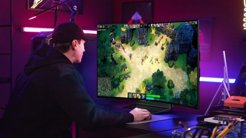 Gaming on a 42-inch tv Screen