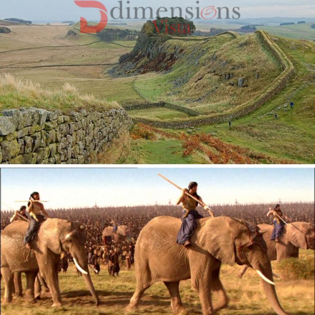 50 km compared to Hadrian's Wall and Hannibal's journey