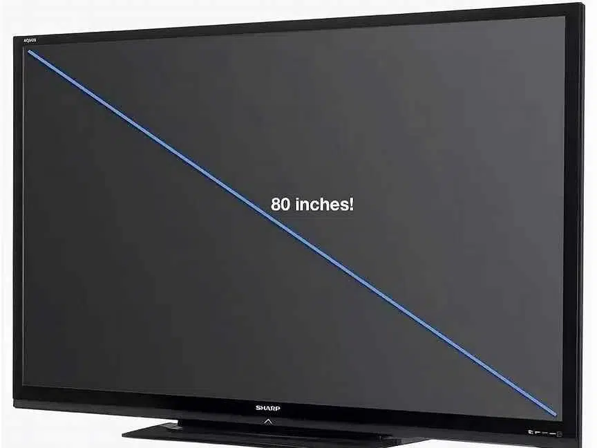 Large Format TV 80 inches