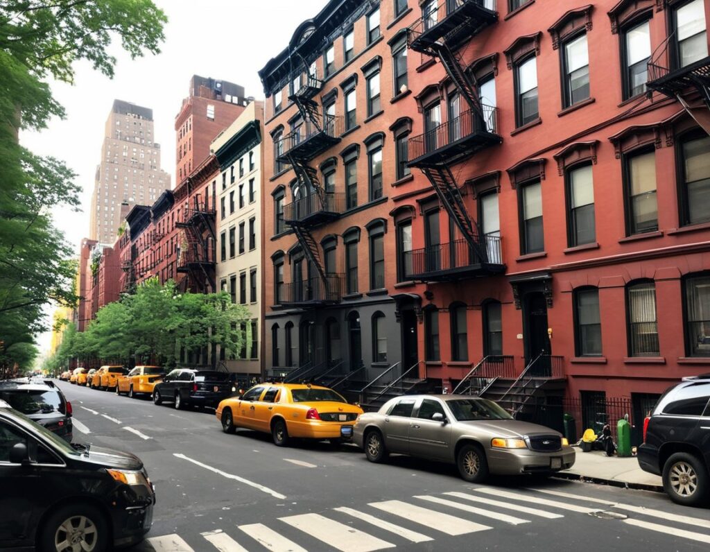 NYC block, where half of an East-West block measures nearly 40 meters.