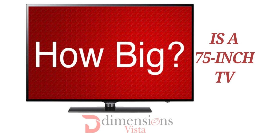 how wide is a 75 inch tv