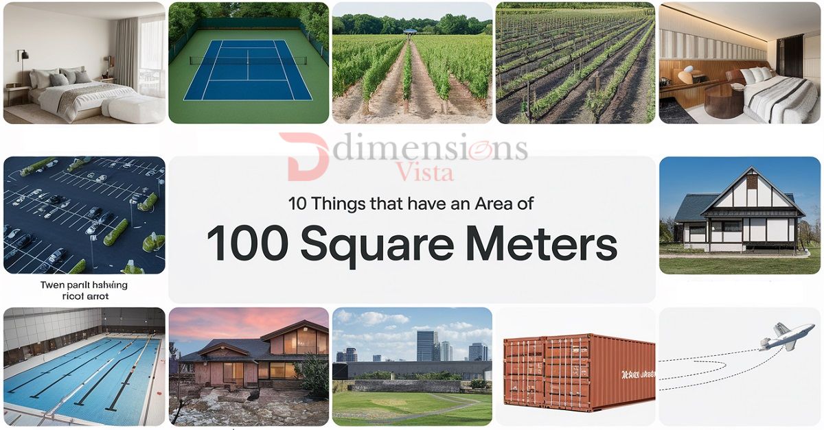 things that have an area of 100 square meters